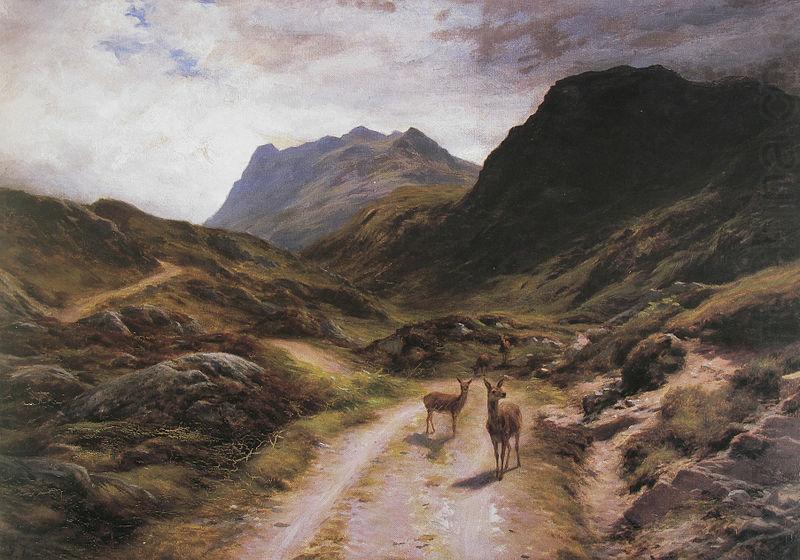 Joseph Farquharson The Road to Loch Maree oil painting picture